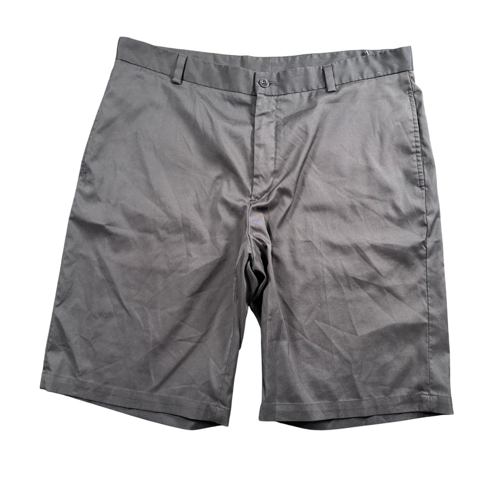 Slazenger Golf Shorts Mens 38 Gray‎ Performance Stretch Flat Front Active Casual